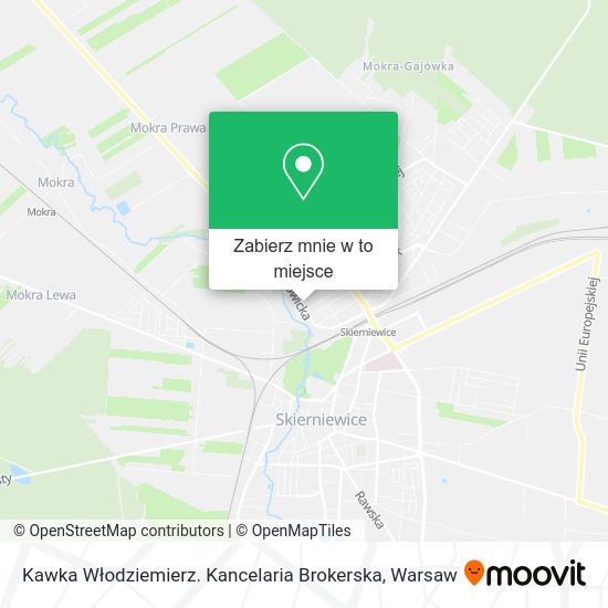 Mapa Kawka Włodziemierz. Kancelaria Brokerska