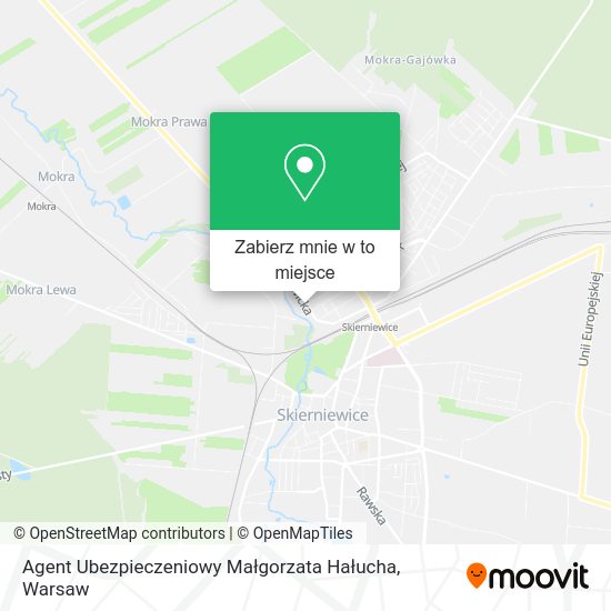 Mapa Agent Ubezpieczeniowy Małgorzata Hałucha