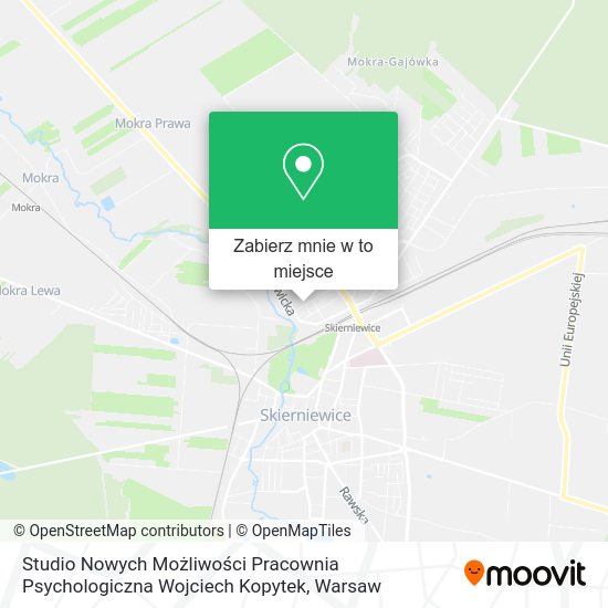 Mapa Studio Nowych Możliwości Pracownia Psychologiczna Wojciech Kopytek