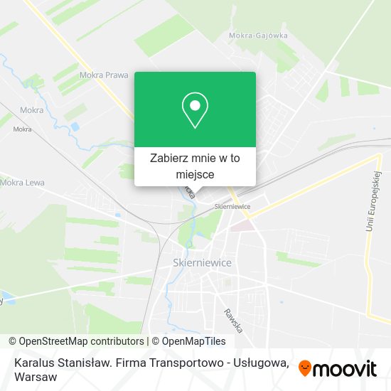 Mapa Karalus Stanisław. Firma Transportowo - Usługowa