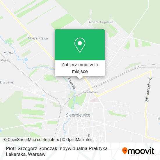 Mapa Piotr Grzegorz Sobczak Indywidualna Praktyka Lekarska