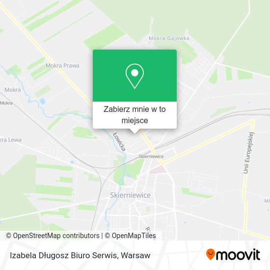 Mapa Izabela Długosz Biuro Serwis