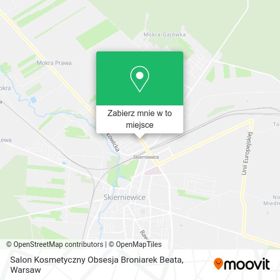 Mapa Salon Kosmetyczny Obsesja Broniarek Beata