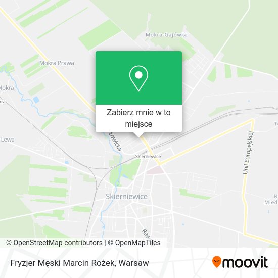 Mapa Fryzjer Męski Marcin Rożek