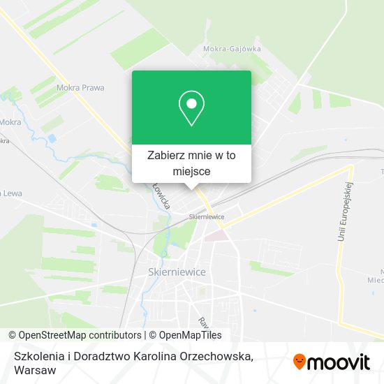 Mapa Szkolenia i Doradztwo Karolina Orzechowska