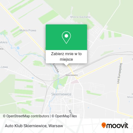 Mapa Auto Klub Skierniewice