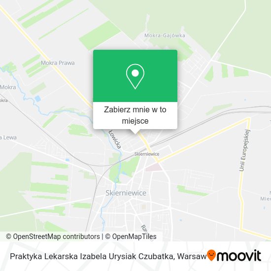 Mapa Praktyka Lekarska Izabela Urysiak Czubatka