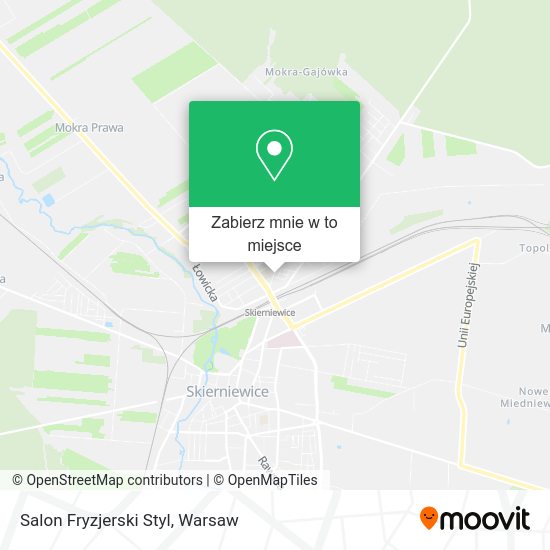 Mapa Salon Fryzjerski Styl