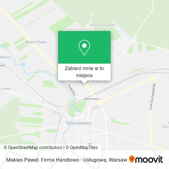 Mapa Makles Paweł. Firma Handlowo - Usługowa