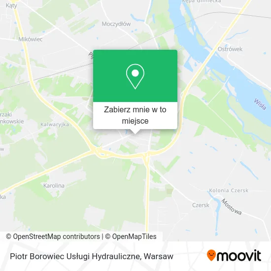 Mapa Piotr Borowiec Usługi Hydrauliczne
