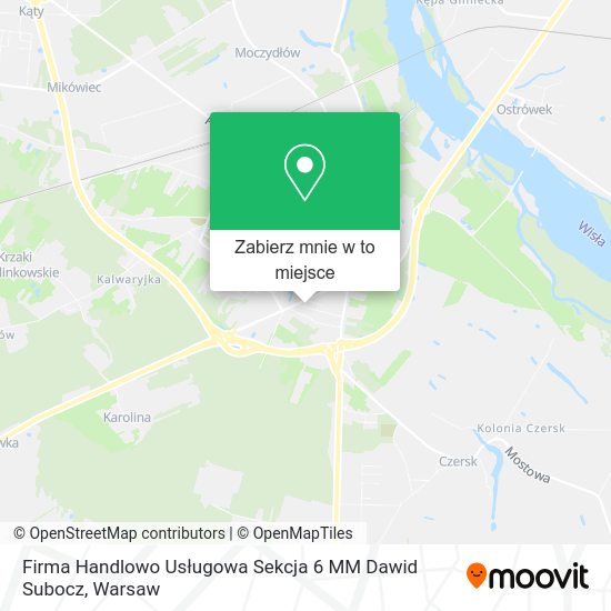 Mapa Firma Handlowo Usługowa Sekcja 6 MM Dawid Subocz