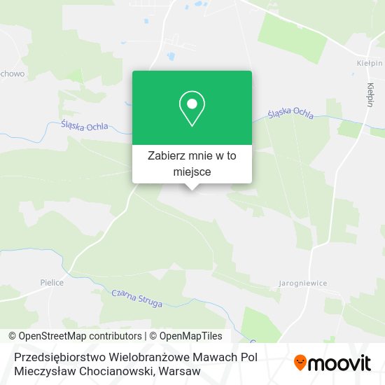 Mapa Przedsiębiorstwo Wielobranżowe Mawach Pol Mieczysław Chocianowski