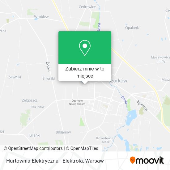 Mapa Hurtownia Elektryczna - Elektrola