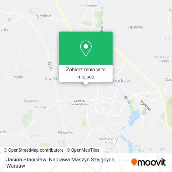 Mapa Jasion Stanisław. Naprawa Maszyn Szyjących