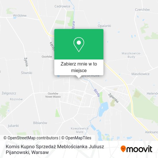 Mapa Komis Kupno Sprzedaż Meblościanka Juliusz Pijanowski