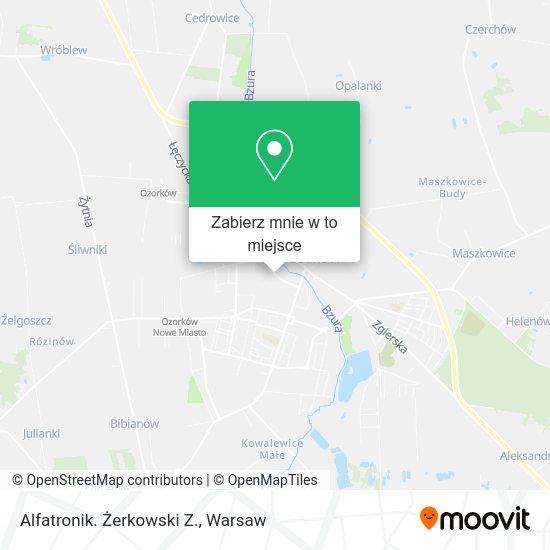 Mapa Alfatronik. Żerkowski Z.