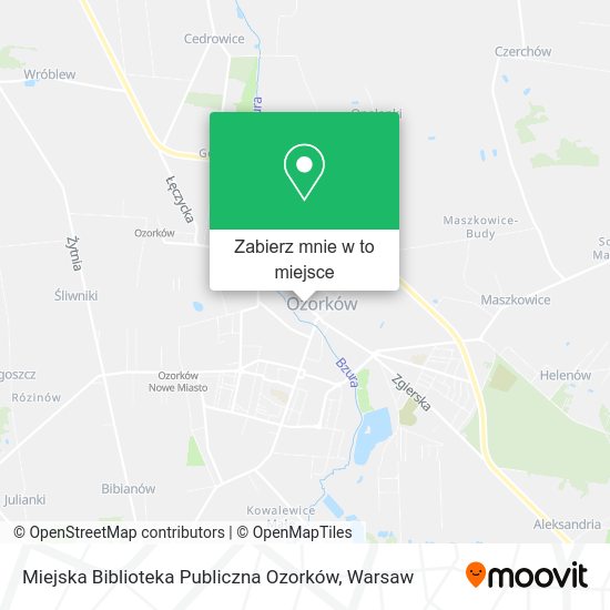 Mapa Miejska Biblioteka Publiczna Ozorków