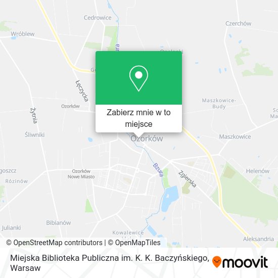 Mapa Miejska Biblioteka Publiczna im. K. K. Baczyńskiego