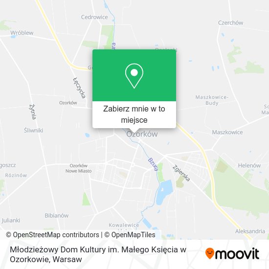 Mapa Młodzieżowy Dom Kultury im. Małego Księcia w Ozorkowie