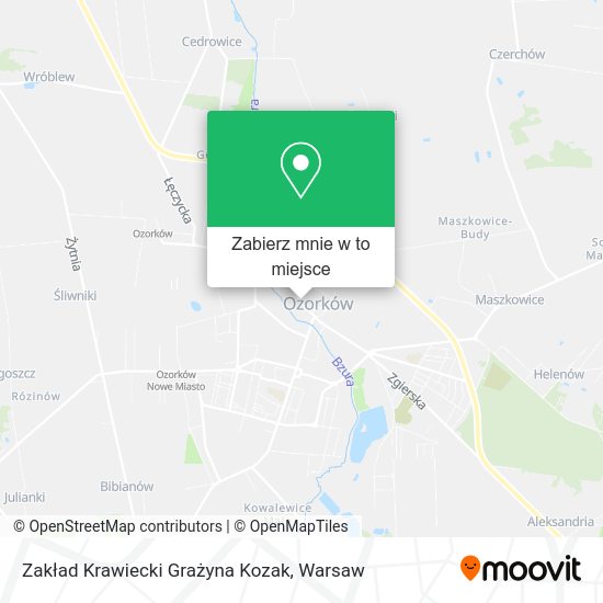 Mapa Zakład Krawiecki Grażyna Kozak