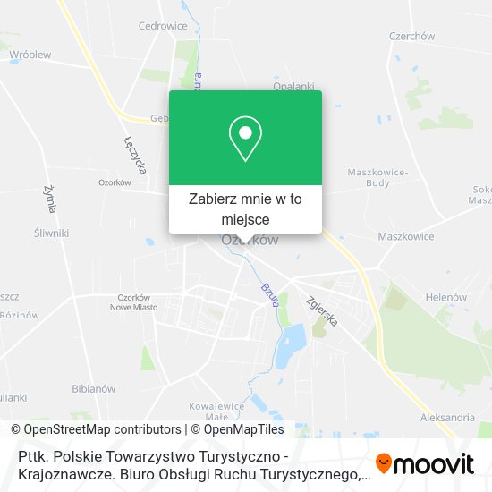 Mapa Pttk. Polskie Towarzystwo Turystyczno - Krajoznawcze. Biuro Obsługi Ruchu Turystycznego