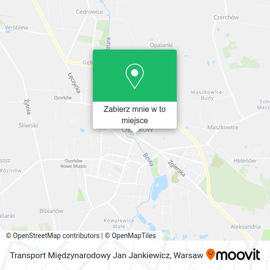 Mapa Transport Międzynarodowy Jan Jankiewicz