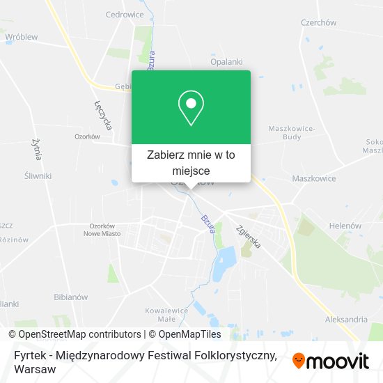 Mapa Fyrtek - Międzynarodowy Festiwal Folklorystyczny