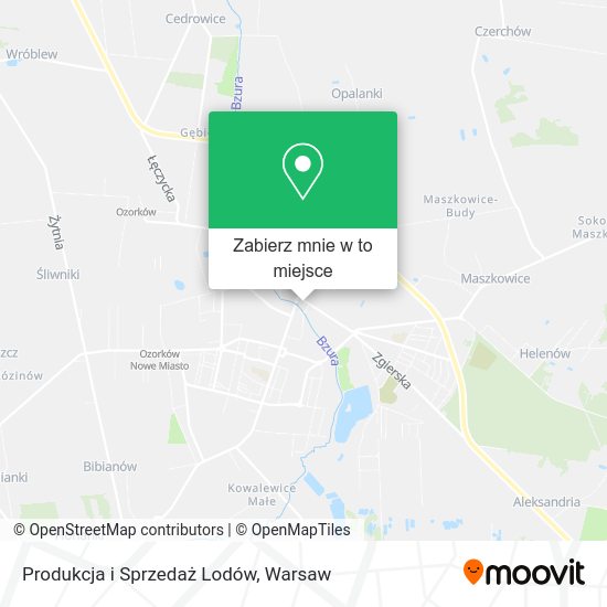 Mapa Produkcja i Sprzedaż Lodów