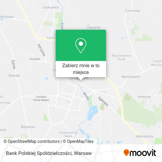 Mapa Bank Polskiej Spółdzielczości