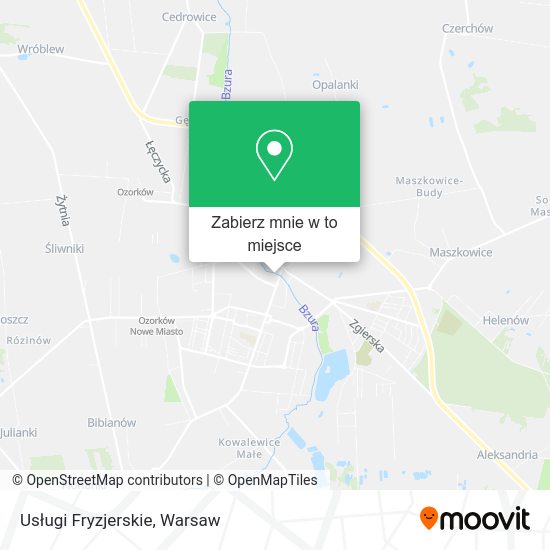 Mapa Usługi Fryzjerskie