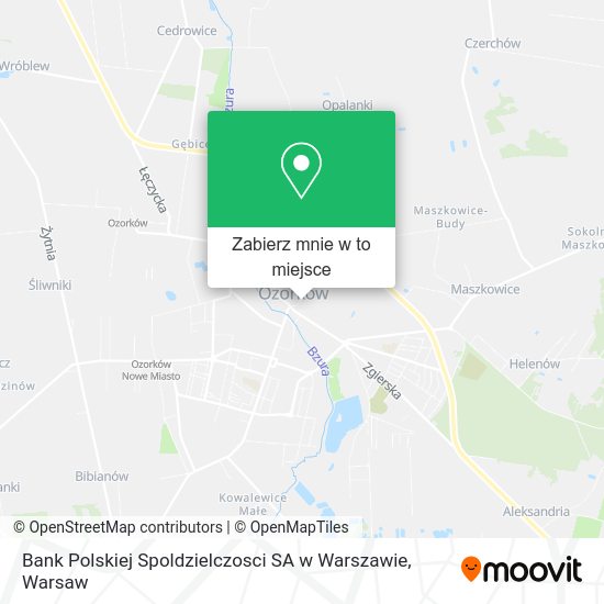 Mapa Bank Polskiej Spoldzielczosci SA w Warszawie