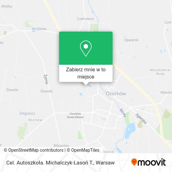 Mapa Cel. Autoszkoła. Michalczyk-Lasoń T.