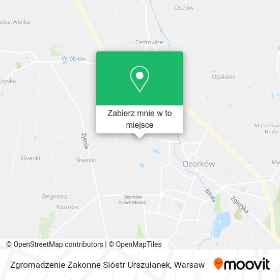 Mapa Zgromadzenie Zakonne Sióstr Urszulanek