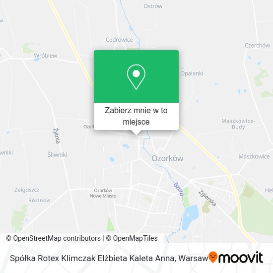 Mapa Spółka Rotex Klimczak Elżbieta Kaleta Anna