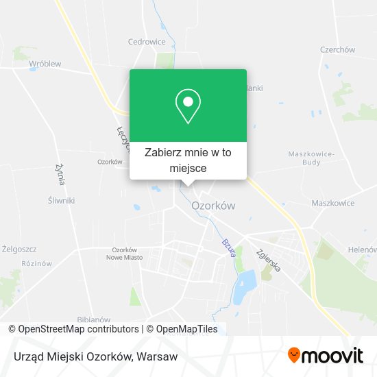 Mapa Urząd Miejski Ozorków