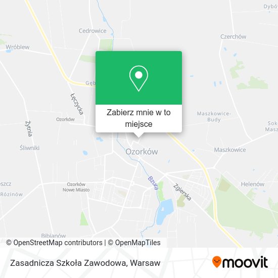 Mapa Zasadnicza Szkoła Zawodowa