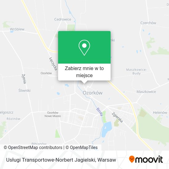 Mapa Usługi Transportowe-Norbert Jagielski