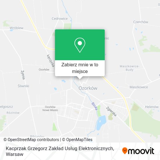 Mapa Kacprzak Grzegorz Zakład Usług Elektronicznych