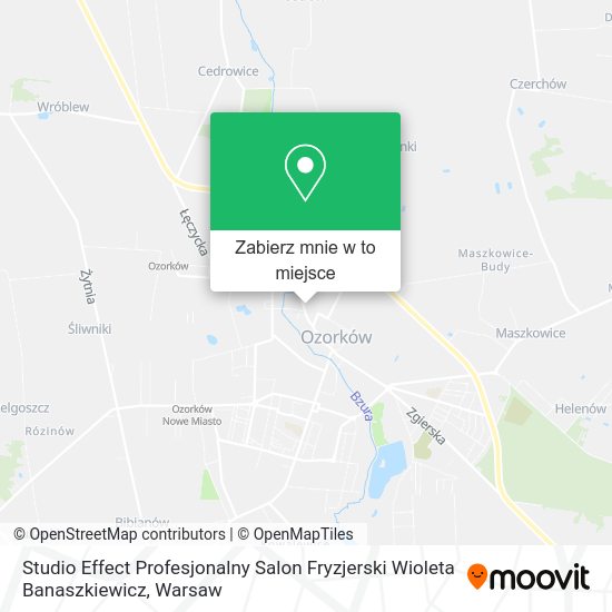 Mapa Studio Effect Profesjonalny Salon Fryzjerski Wioleta Banaszkiewicz