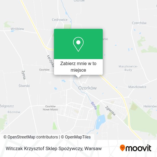 Mapa Witczak Krzysztof Sklep Spożywczy