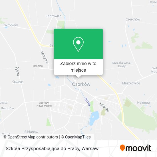 Mapa Szkoła Przysposabiająca do Pracy