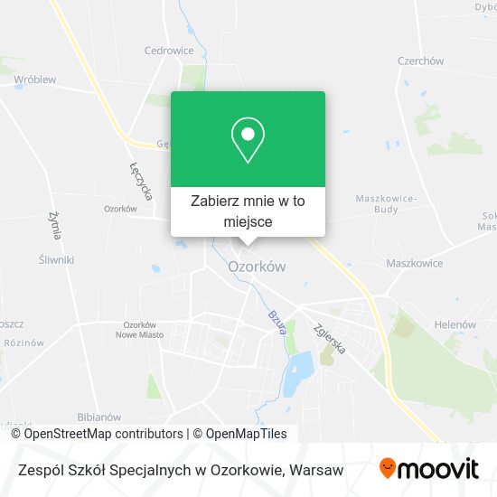 Mapa Zespól Szkół Specjalnych w Ozorkowie