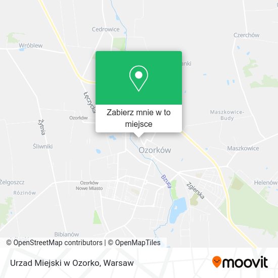 Mapa Urzad Miejski w Ozorko