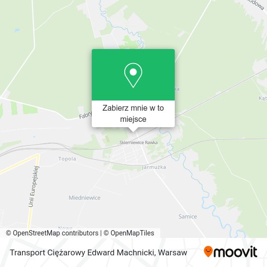 Mapa Transport Ciężarowy Edward Machnicki