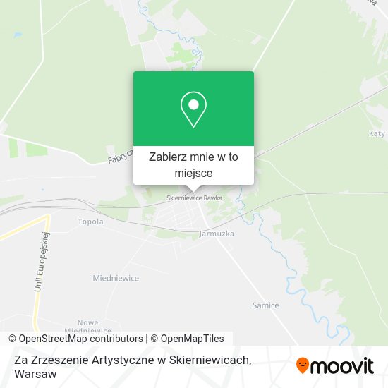 Mapa Za Zrzeszenie Artystyczne w Skierniewicach