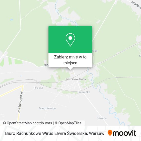 Mapa Biuro Rachunkowe Wirus Elwira Świderska