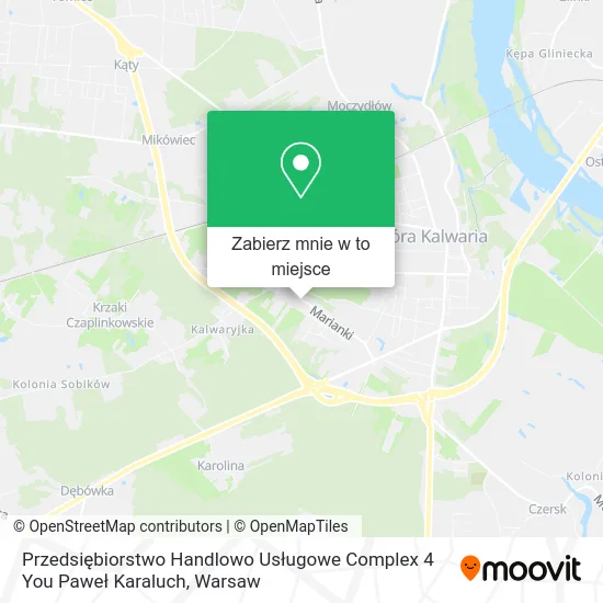 Mapa Przedsiębiorstwo Handlowo Usługowe Complex 4 You Paweł Karaluch