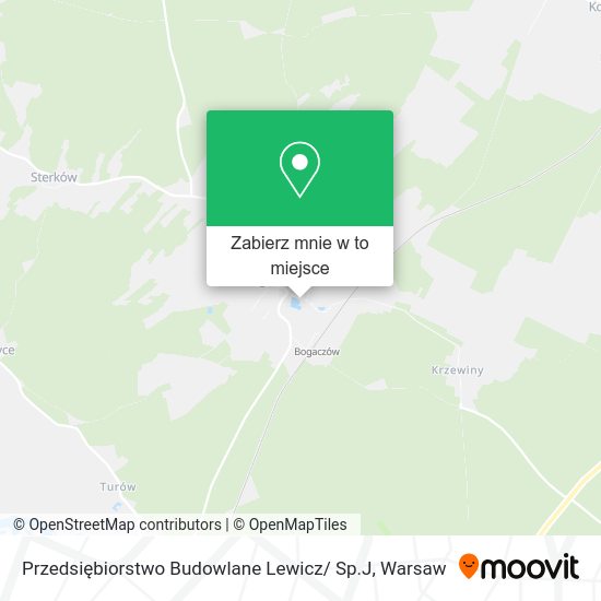 Mapa Przedsiębiorstwo Budowlane Lewicz/ Sp.J