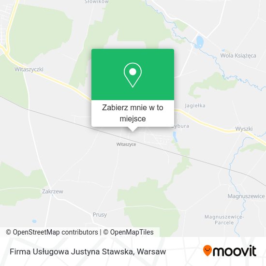 Mapa Firma Usługowa Justyna Stawska