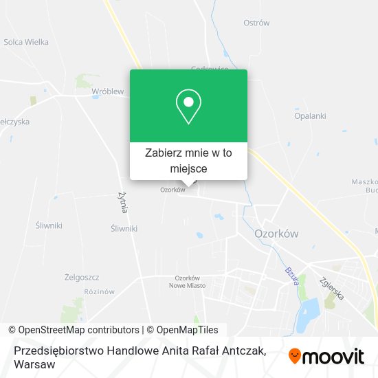 Mapa Przedsiębiorstwo Handlowe Anita Rafał Antczak